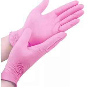 Pack 3 Guante Nitrilo Rosa