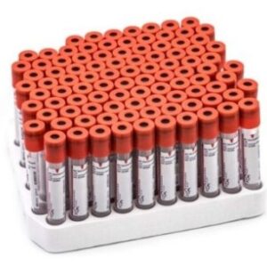 Tubo Rojo 10ml rack 100un